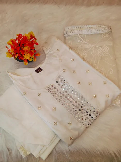 MIRROR WORK KURTI SET KS042